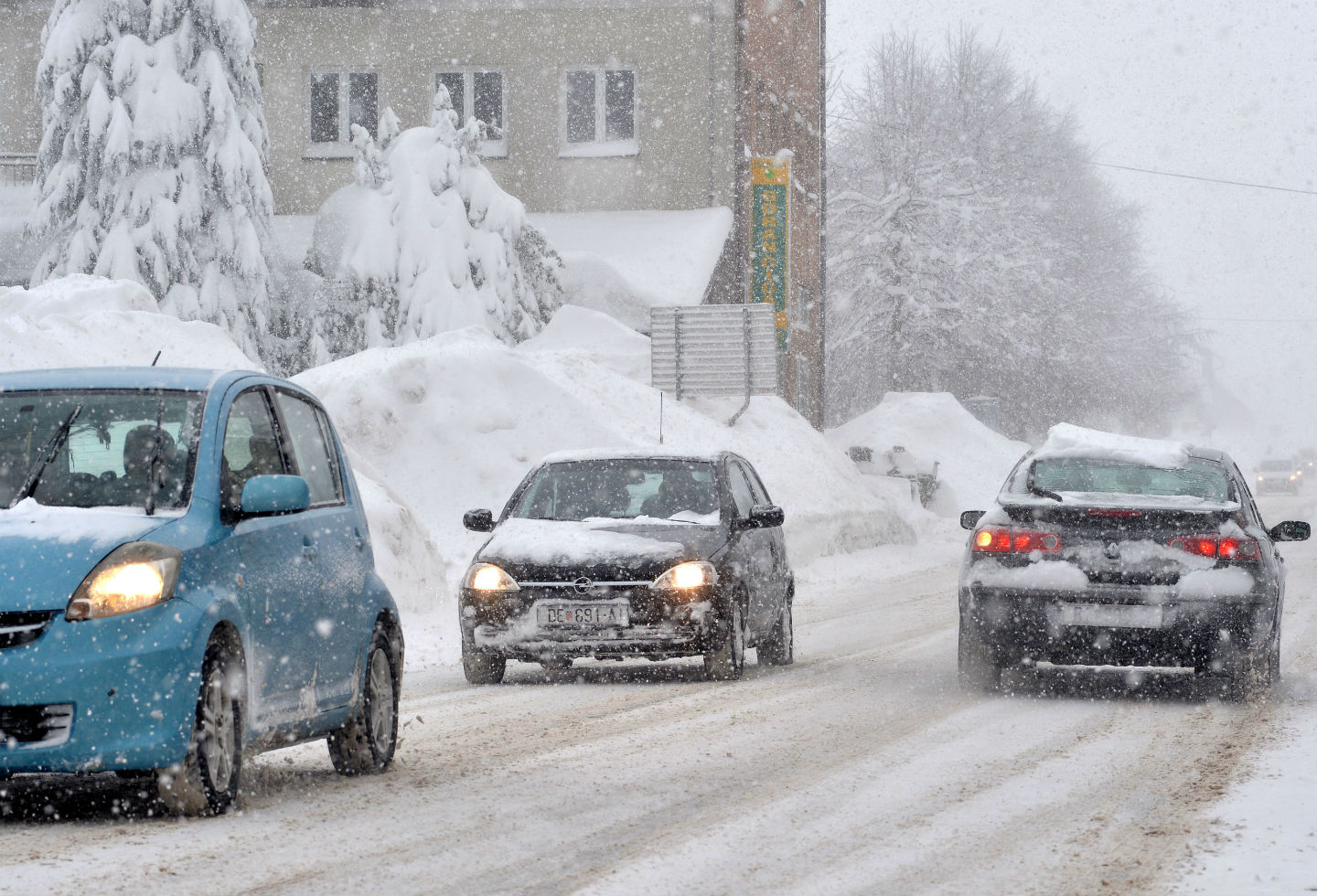 Tormenta de nieve en Croacia Tormenta de nieve en Croacia