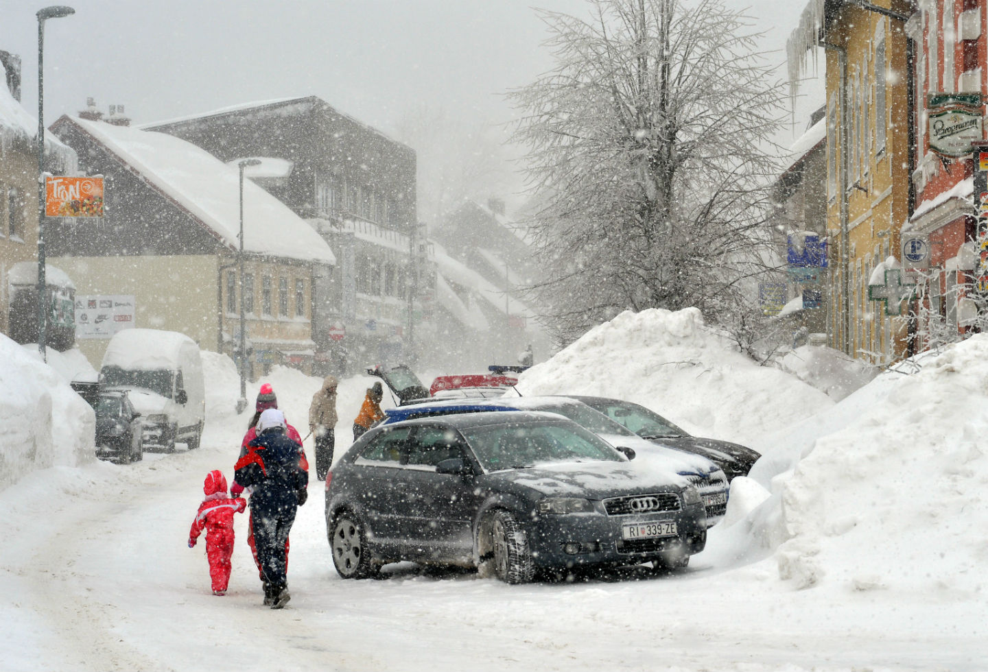 Tormenta de nieve en Croacia Tormenta de nieve en Croacia