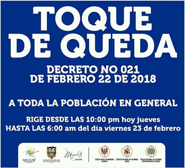 Toque de queda Toque de queda