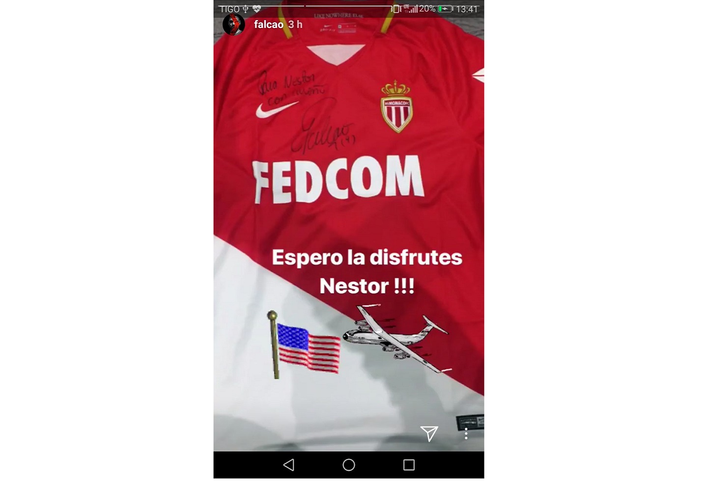 Camiseta de Falcao para hincha Camiseta de Falcao para hincha