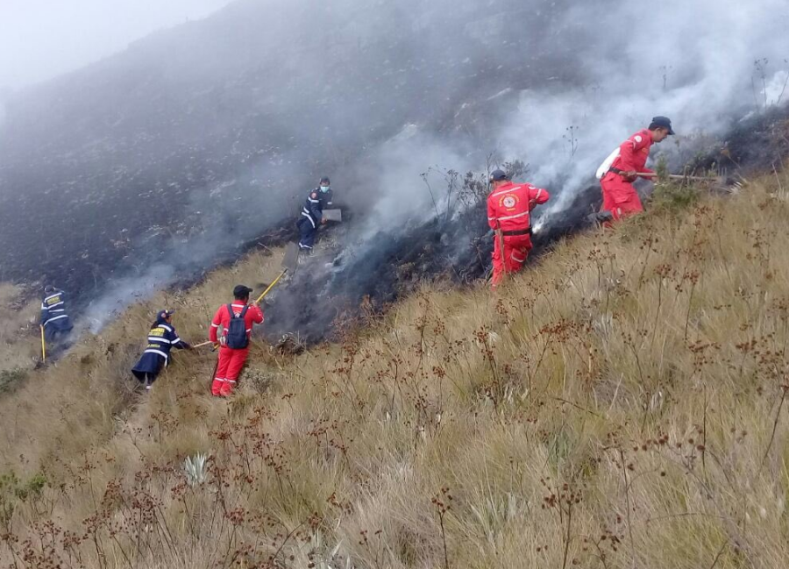 Incendio en Páramo de Boyacá Incendio en Páramo de Boyacá