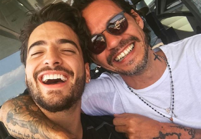 Beso entre Marc Anthony y Maluma | RCN Radio Beso entre Marc Anthony y Maluma | RCN Radio