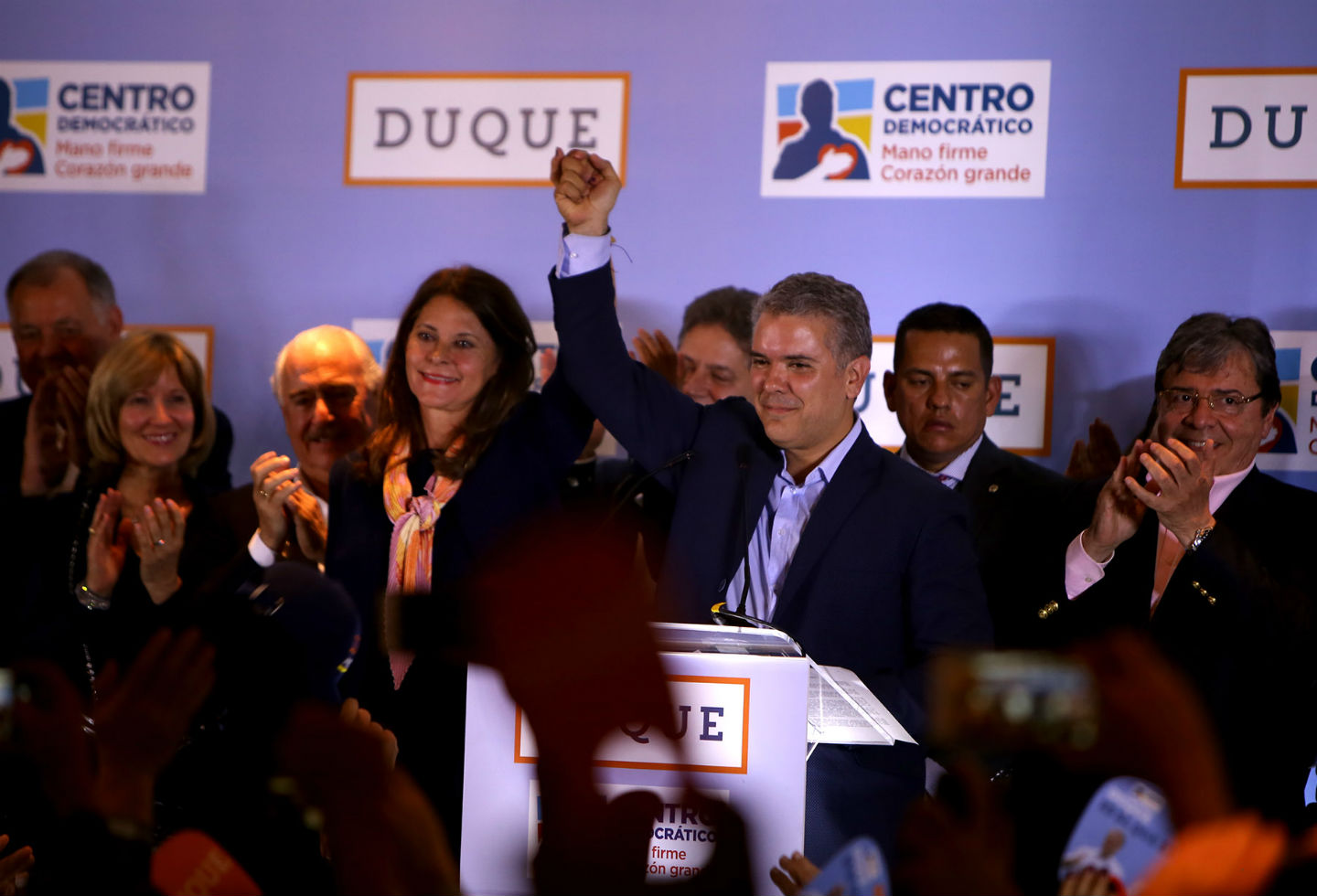 Marta Lucía Ramírez e Iván Duque Marta Lucía Ramírez e Iván Duque