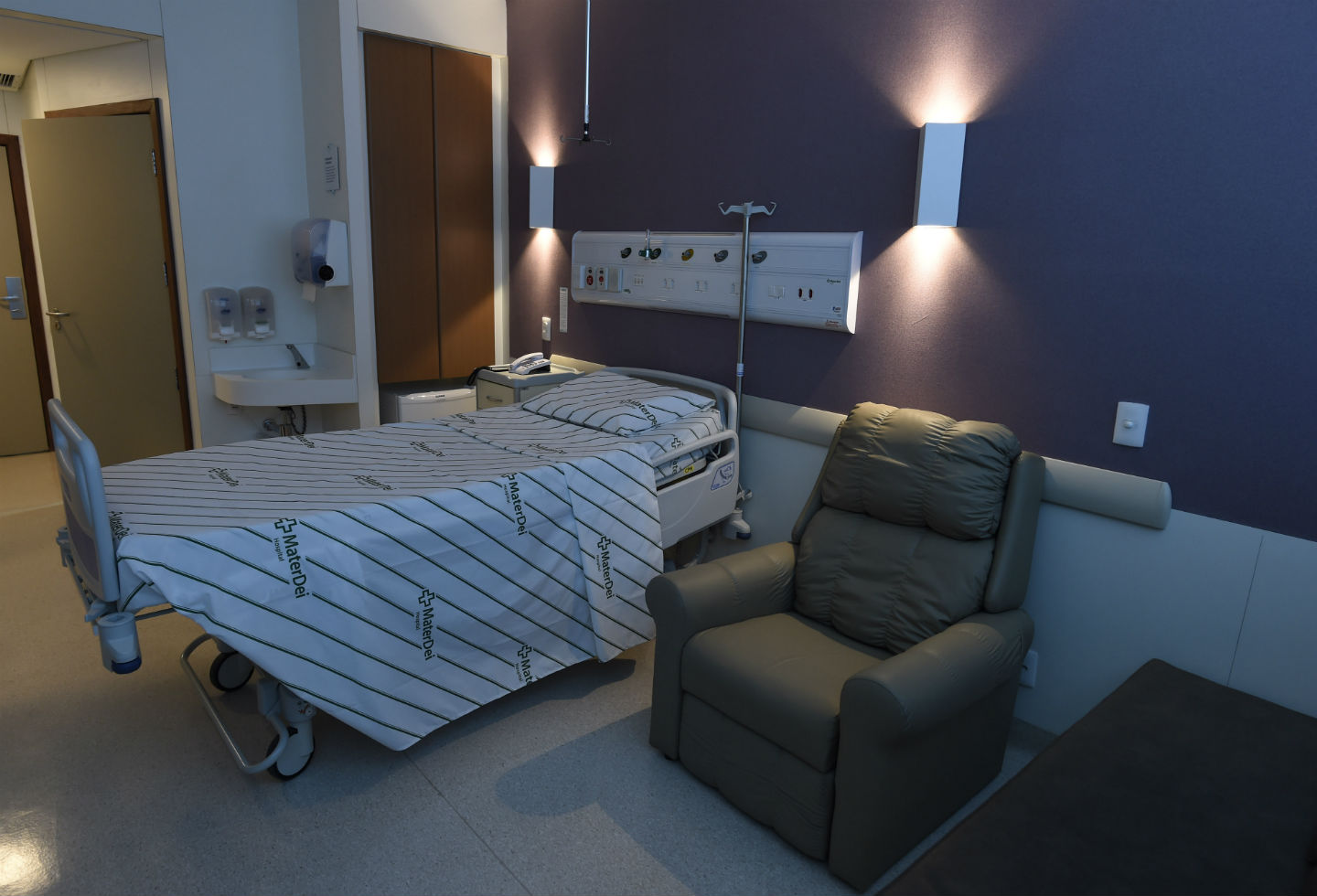 Habitación de Neymar en el hospital de Belo Horizonte Habitación de Neymar en el hospital de Belo Horizonte