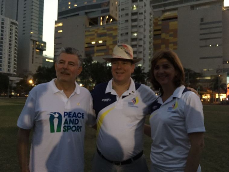 Príncipe de Mónaco y canciller Holguín Príncipe de Mónaco y canciller Holguín