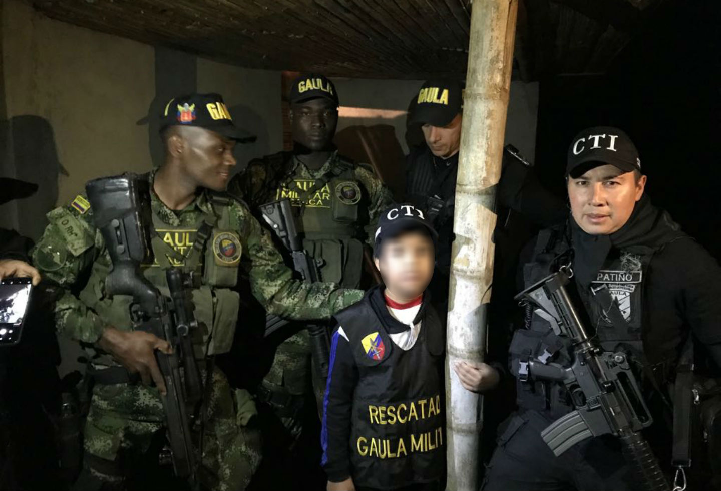 Niño rescatado en el Cauca Niño rescatado en el Cauca