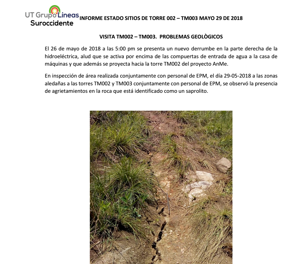 informe montaña Hidroituango informe montaña Hidroituango