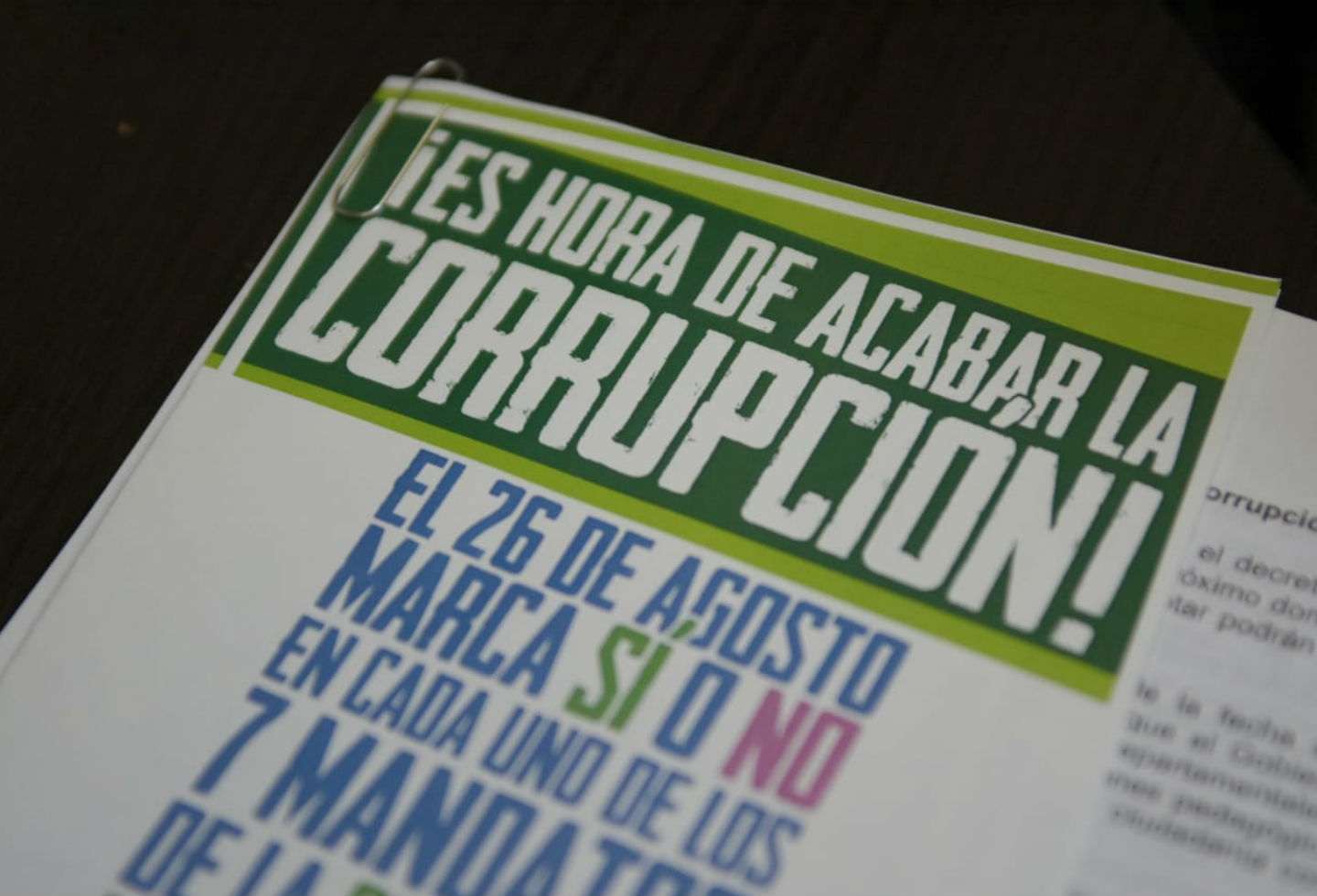 Avanza la campaña por la consulta anticorrupción en medio de señalamientos falsos