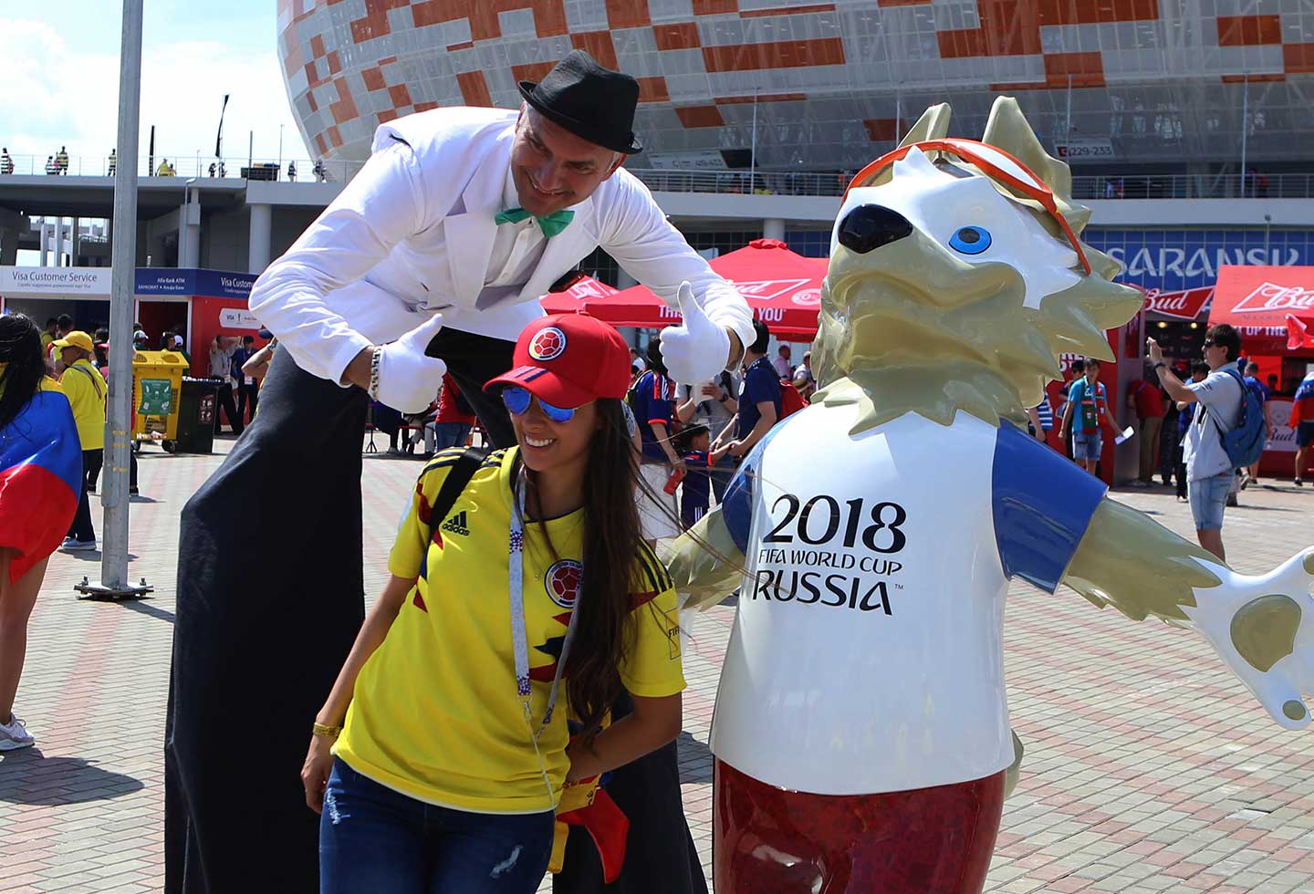 Hinchas Colombianos en Saranks