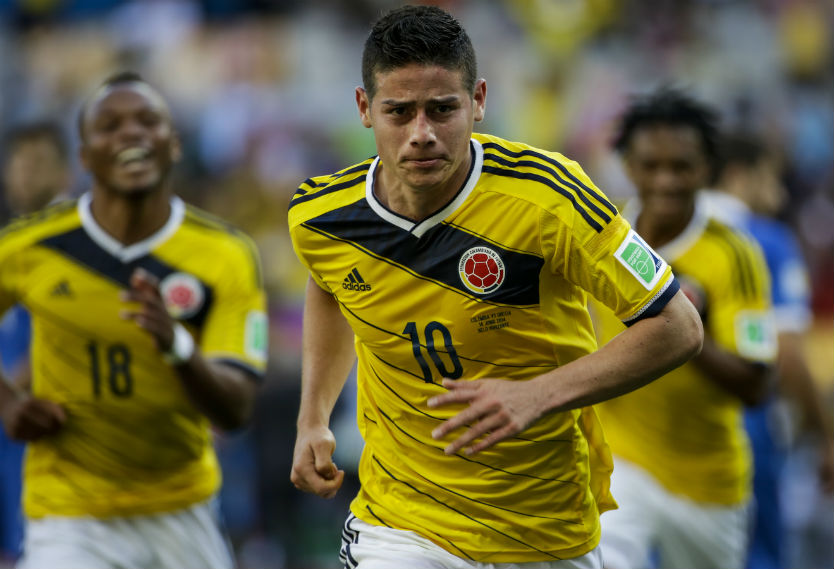 James en el Mundial de Brasil