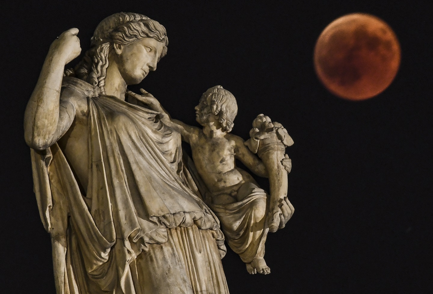 Eclipse en Atenas, Grecia