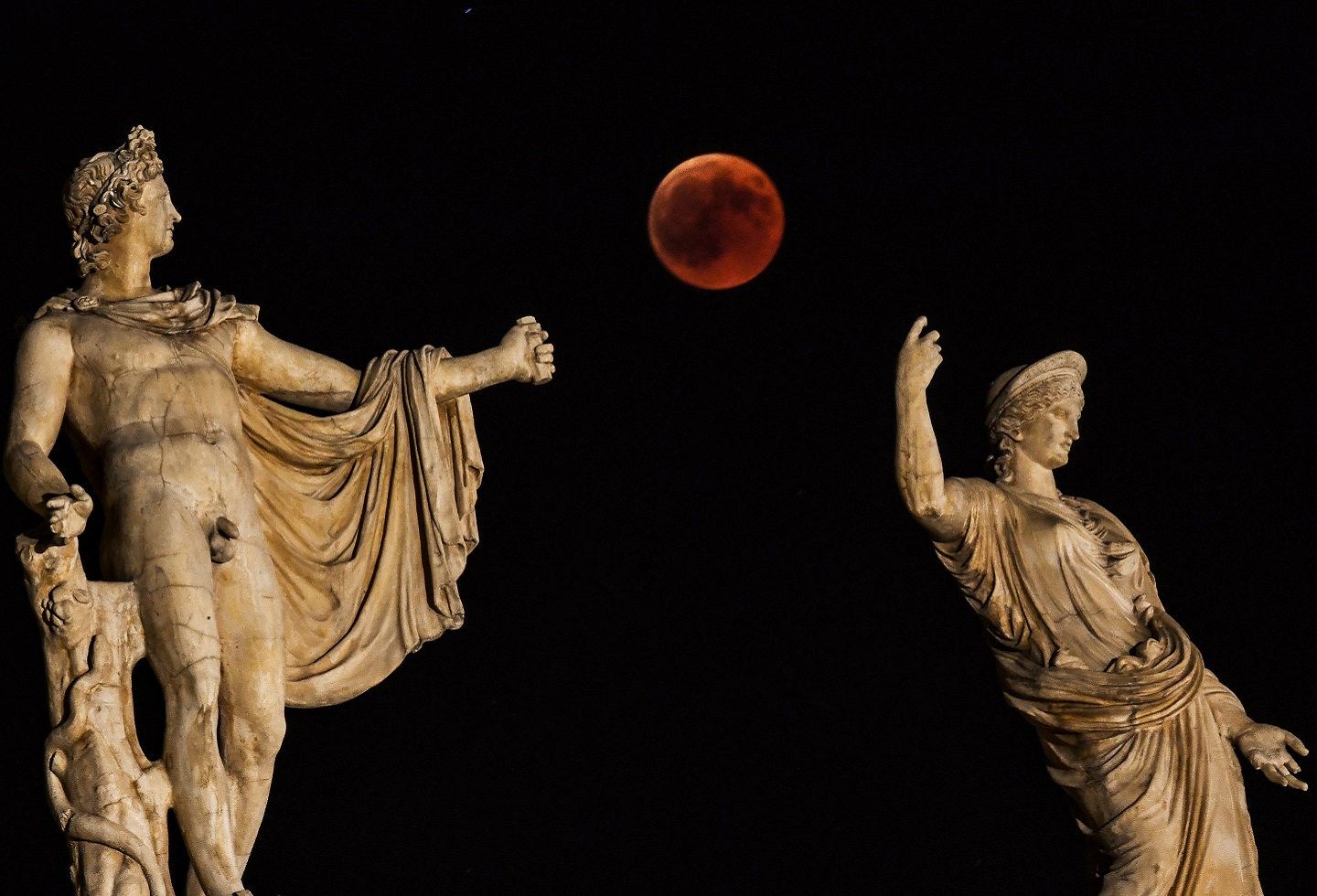 Eclipse en Atenas, Grecia