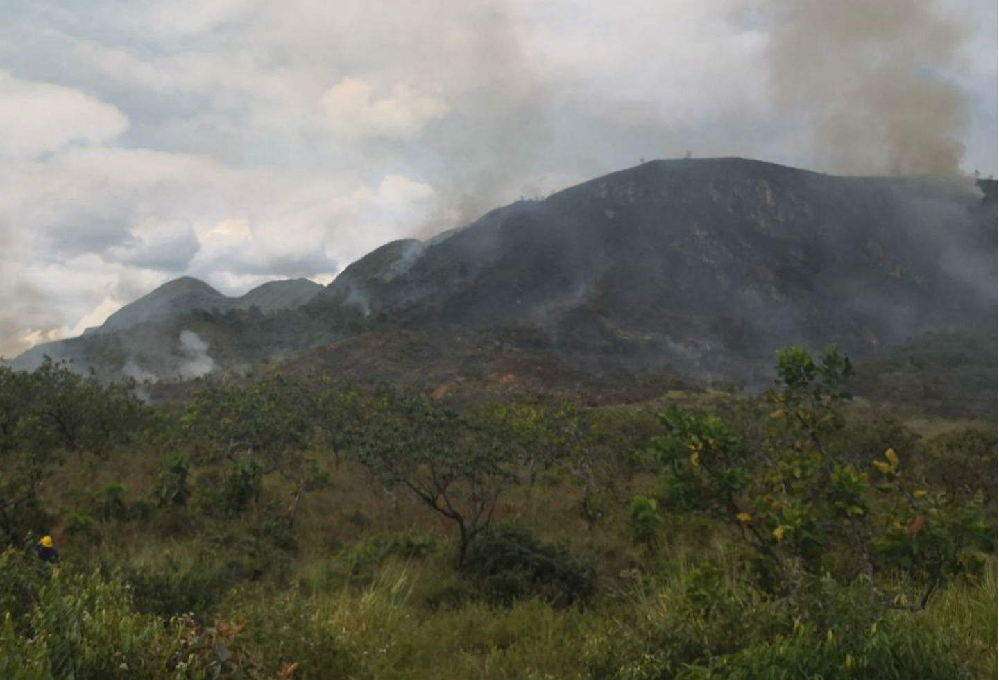 Incendio forestal en Nilo, Cundinamarca.