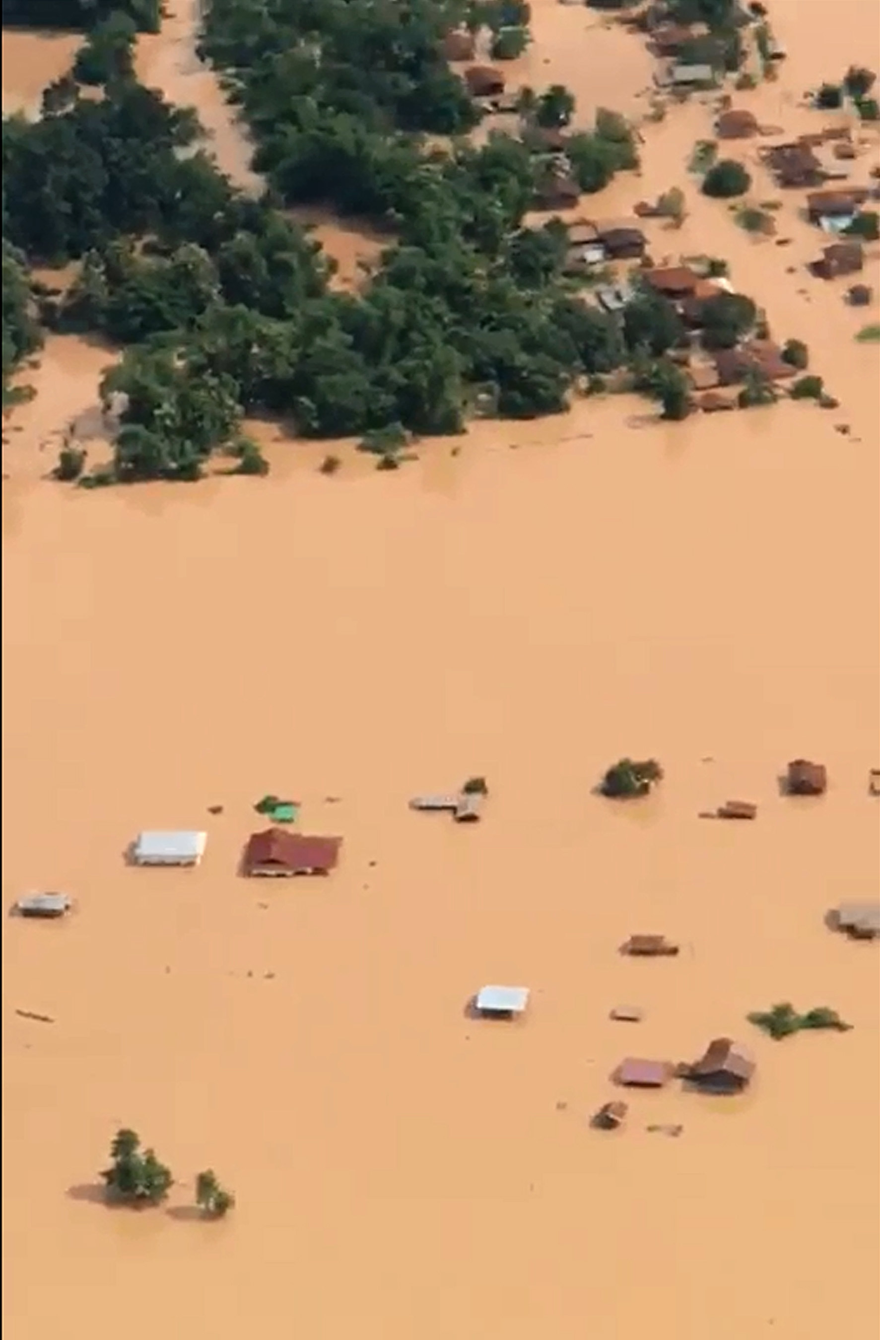 Attapeu, en Laos (Asia), la zona más afectada por el desbordamiento de la hidroeléctrica de Laos