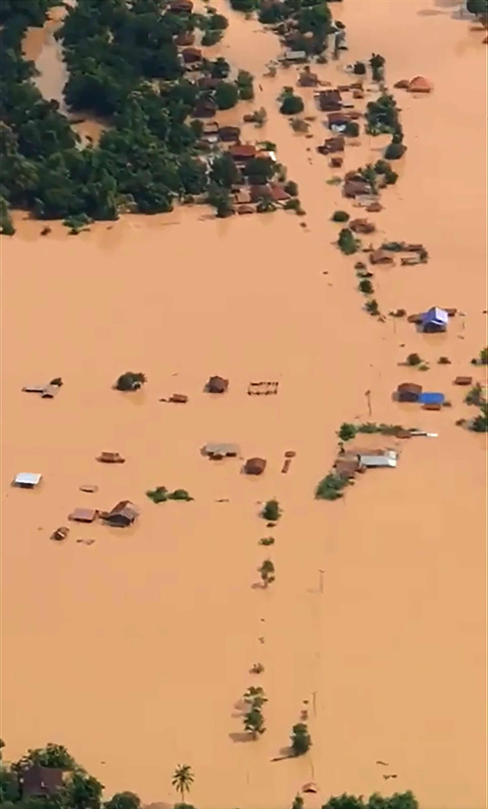 Attapeu, en Laos (Asia), la zona más afectada por el desbordamiento de la hidroeléctrica de Laos