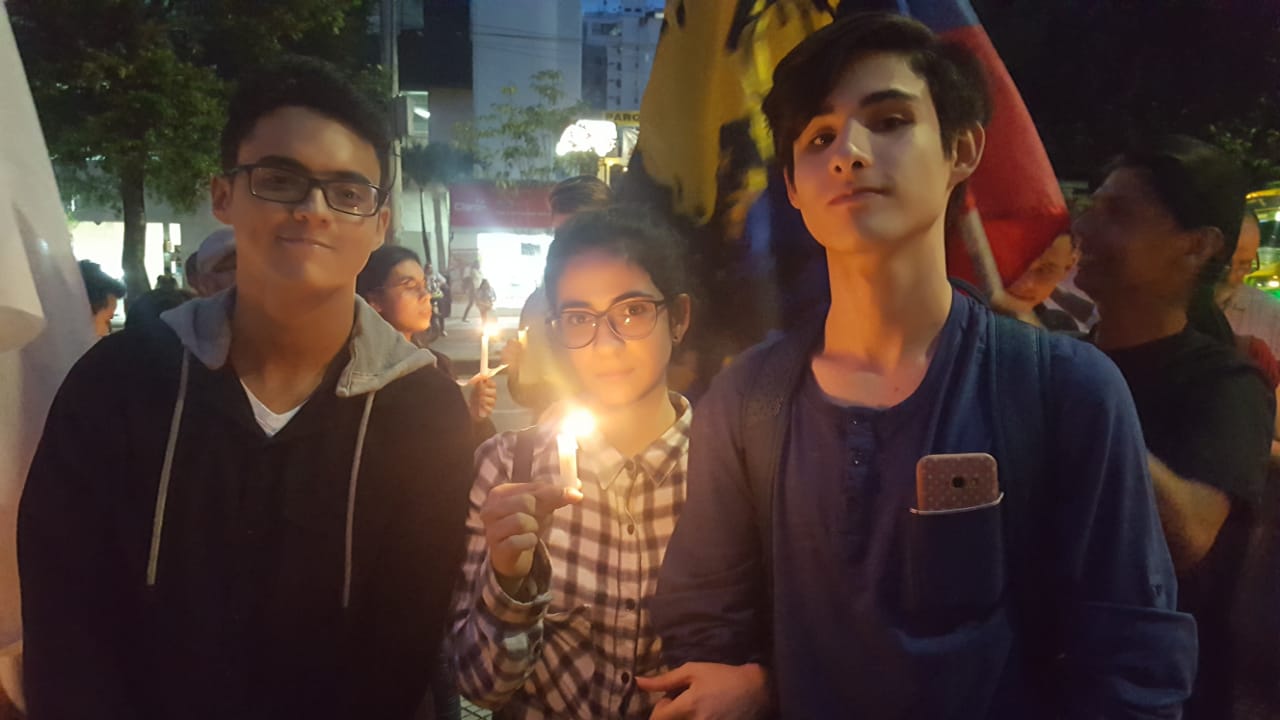 Velatón en Colombia