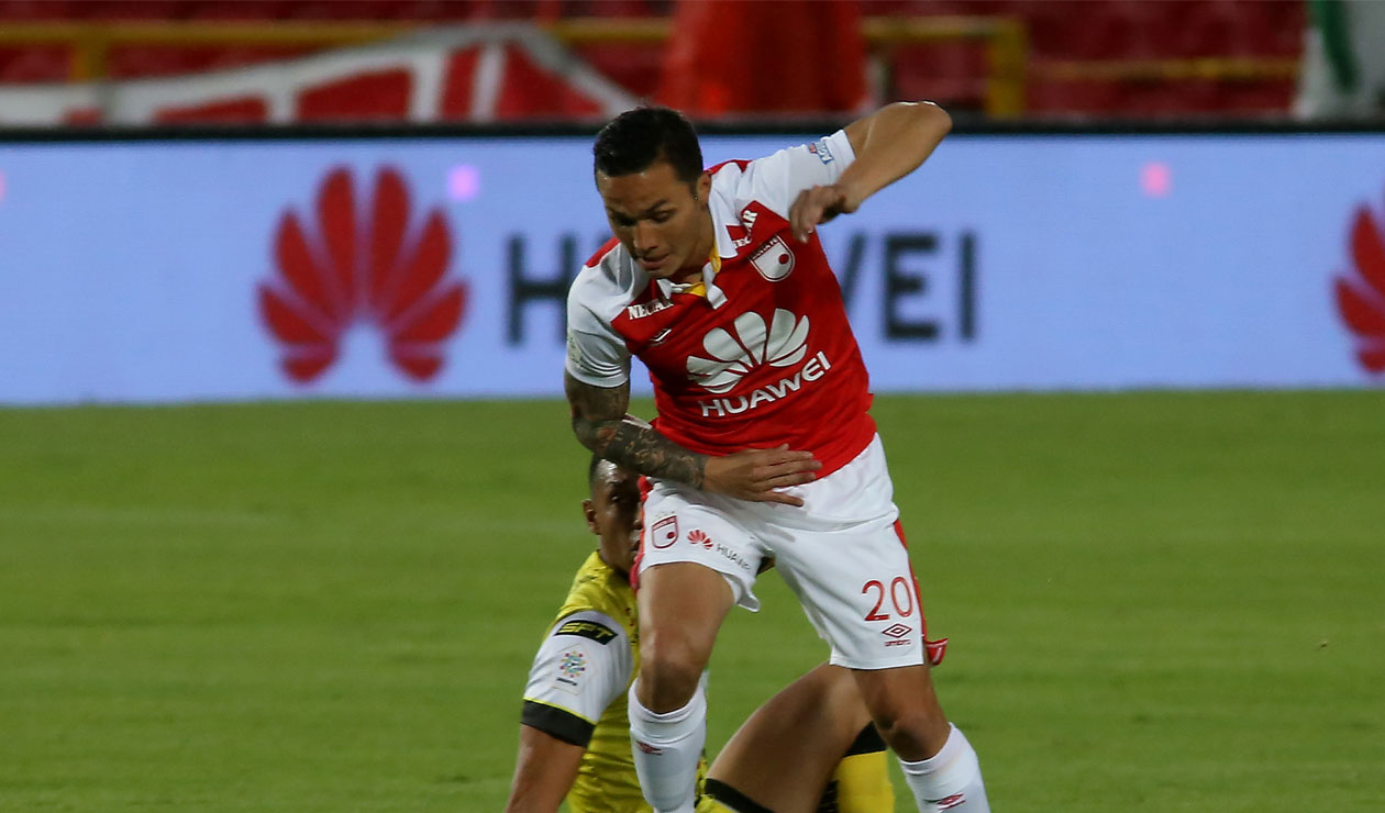 Luis Manuel Seijas, de Santa Fe, anotador del 2-0 ante Alianza Petrolera Luis Manuel Seijas, de Santa Fe, anotador del 2-0 ante Alianza Petrolera