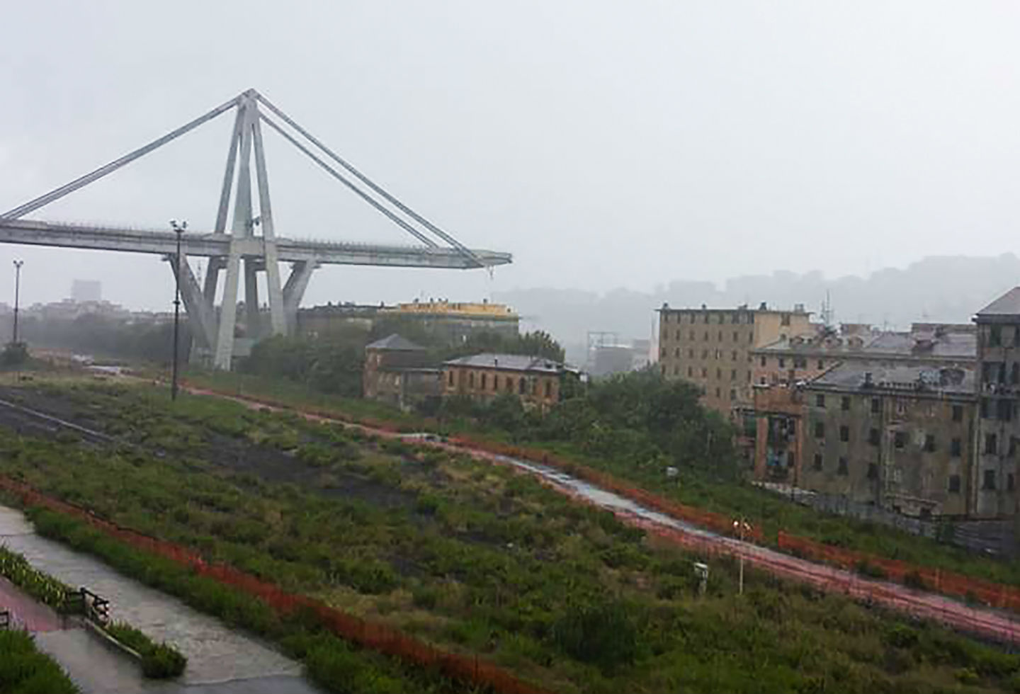 Derrumbe de puente en Italia
