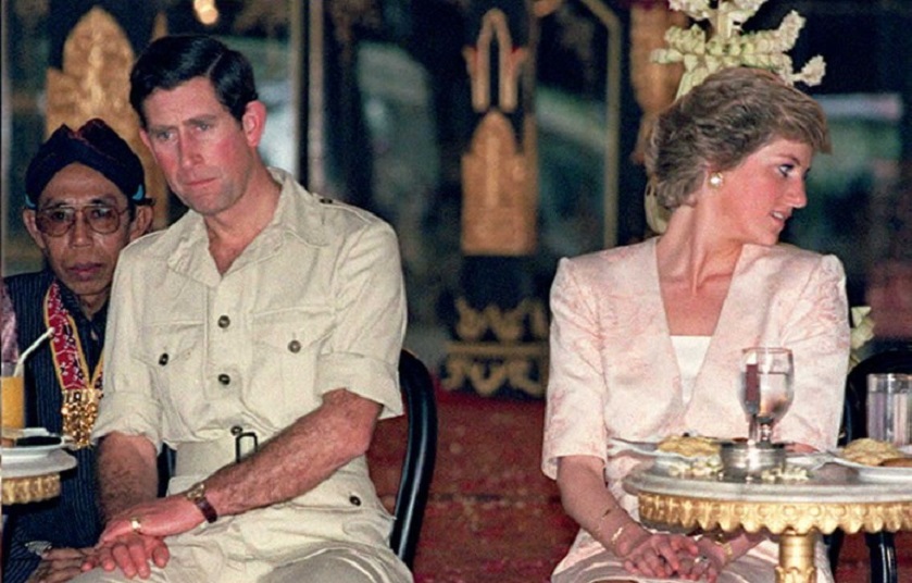 El príncipe Carlos y la princesa Diana