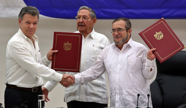 Firma de la paz