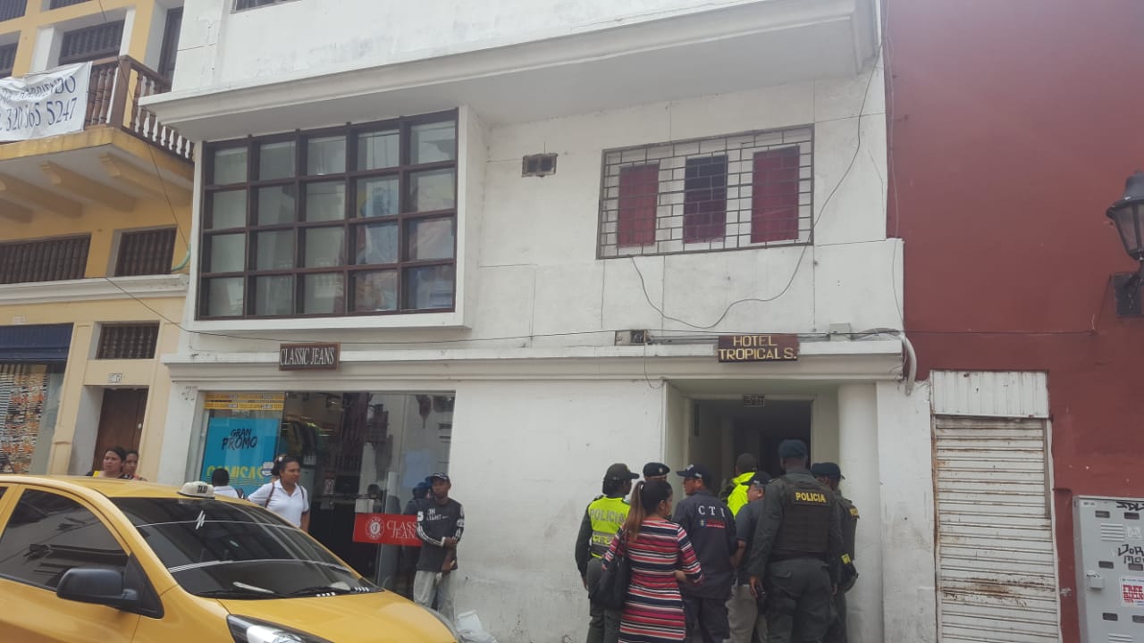 Hostal donde se realizaban los encuentros entre extranjeros y menores