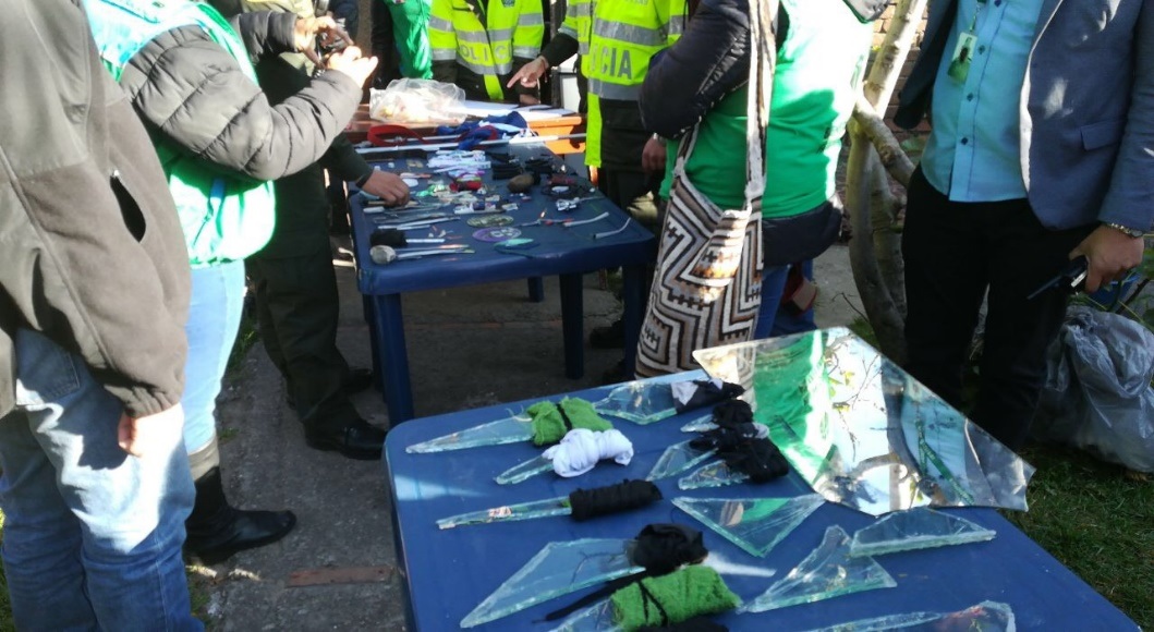 De manera artesanal eran fabricadas armas blancas en Centros de Detención Adolescente