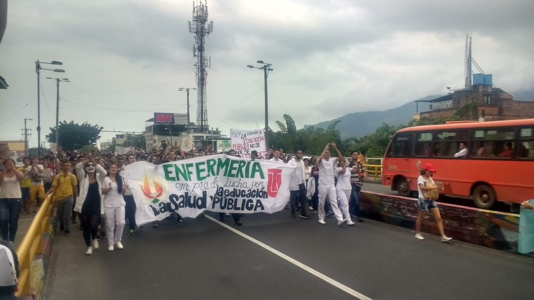 Movilizaciones estudiantiles en Ibagué