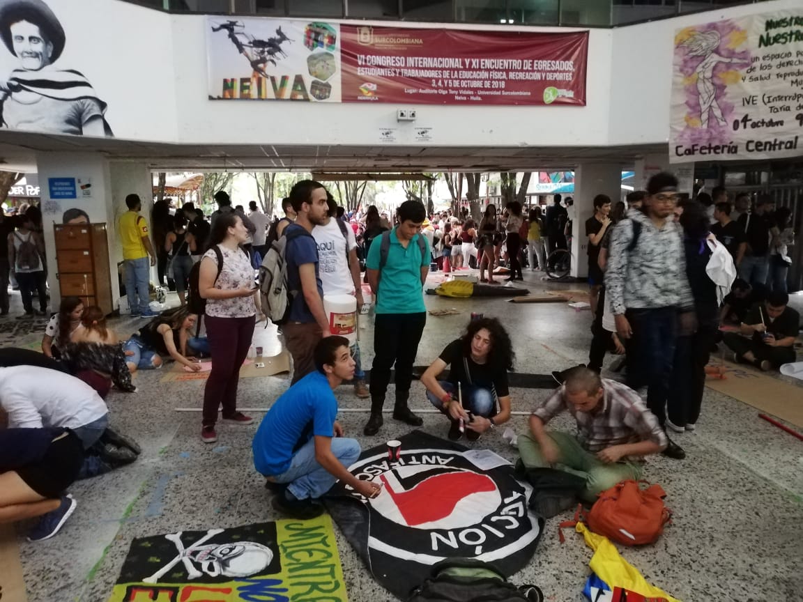 Movilizaciones estudiantiles en Neiva