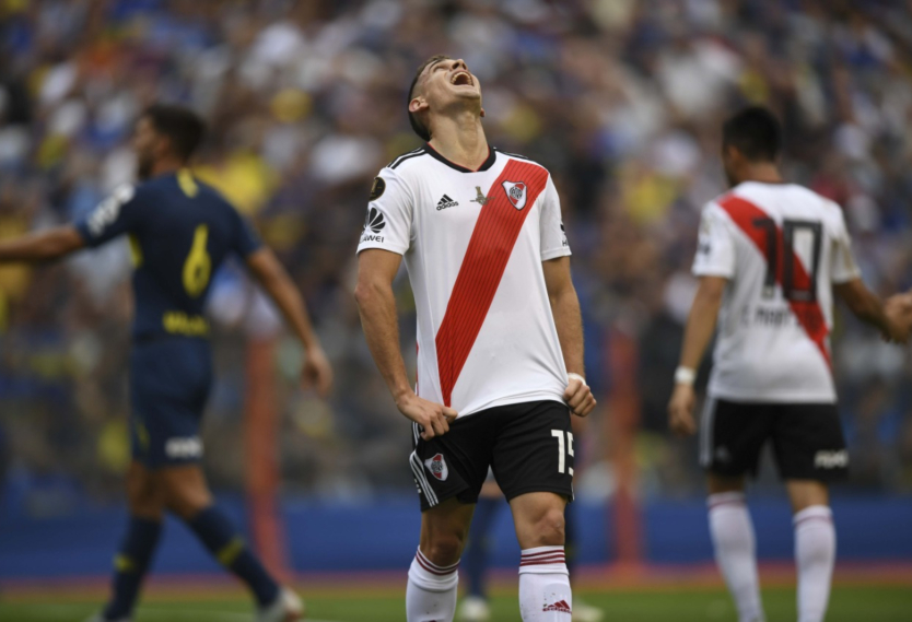 El colombiano Rafael Santos Borré tuvo varias oportunidades de anotar.