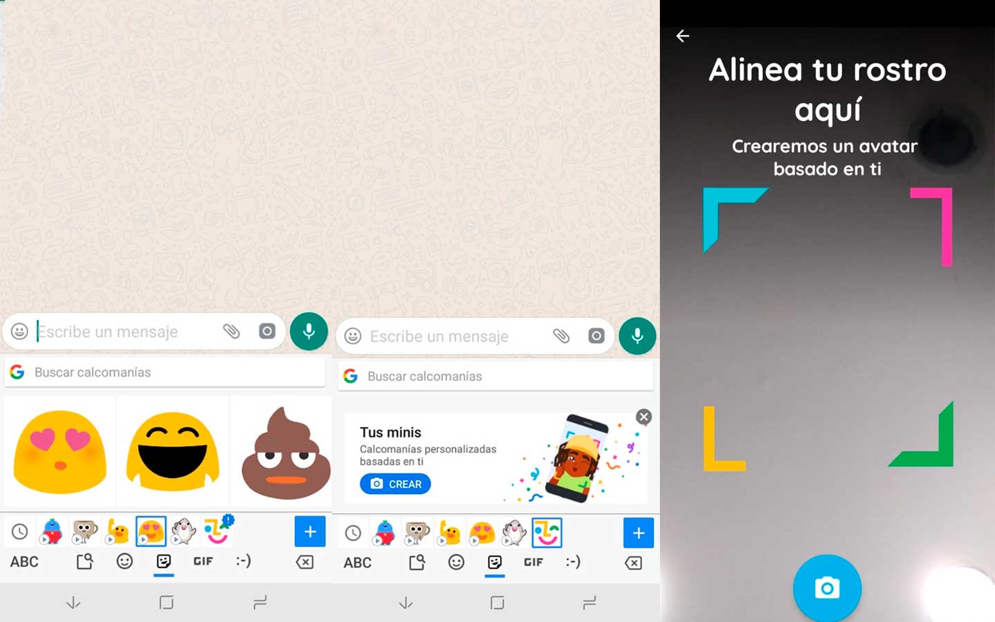 Gboard permite crear emojis con el rostro del usuario