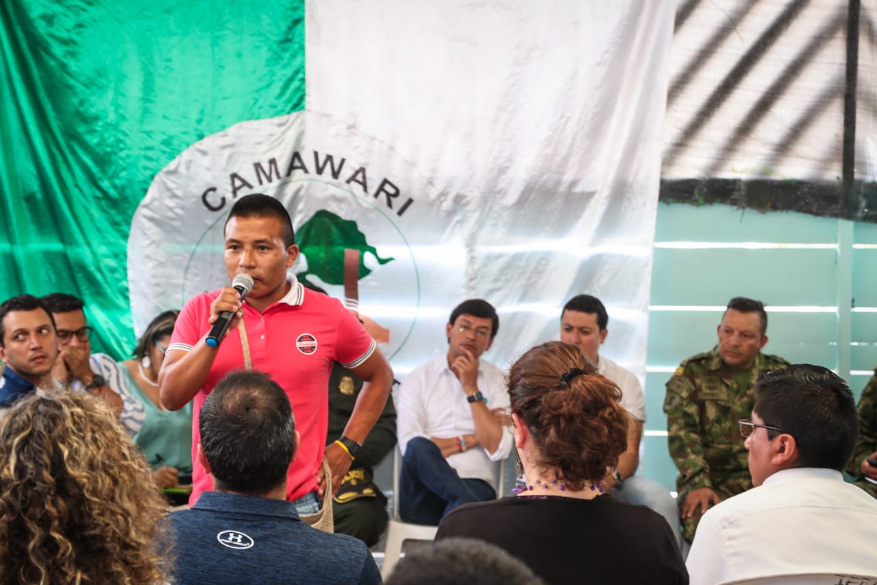 Los lideres de la comunidad indígena exigieron protección para su territorio y sus vidas.