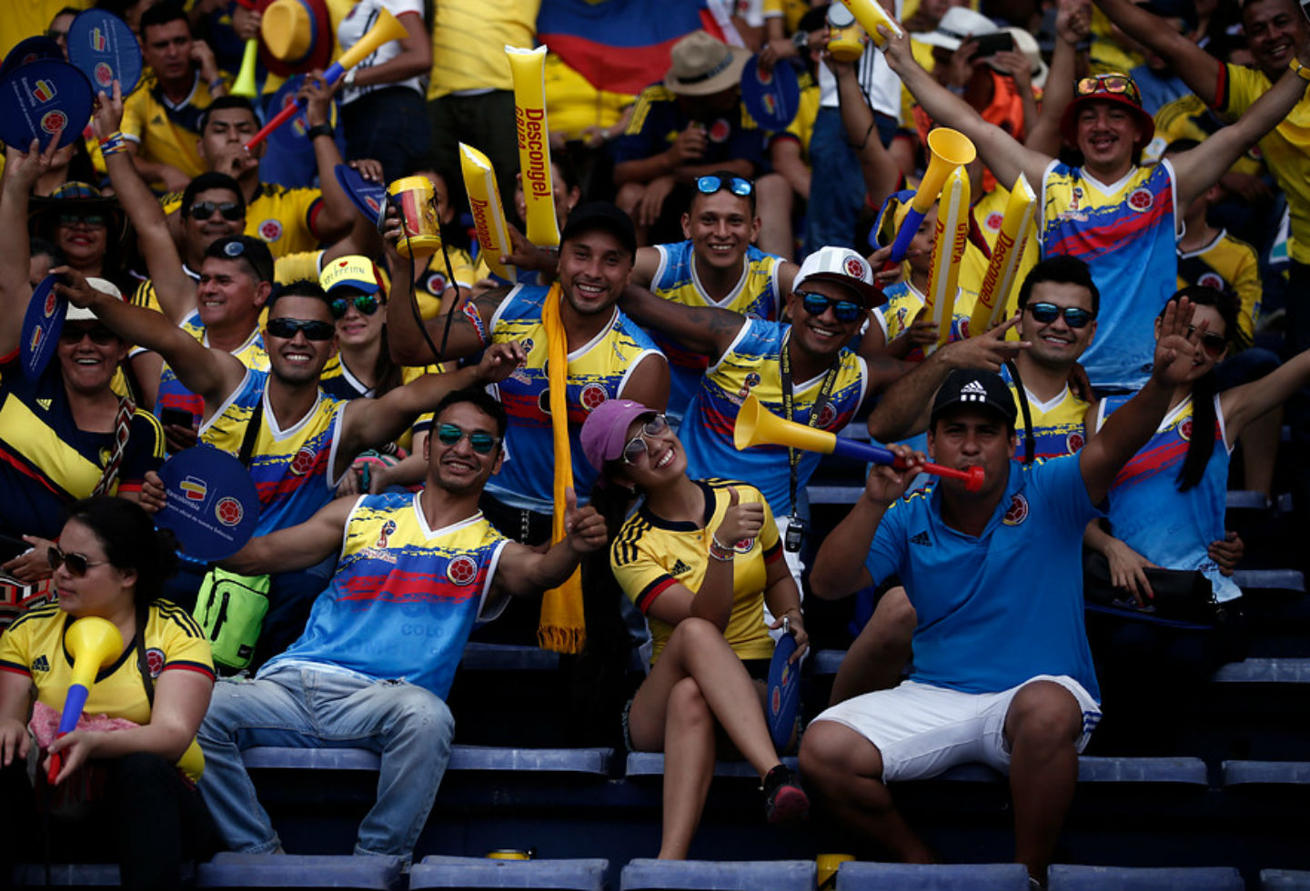 Hinchas colombianos