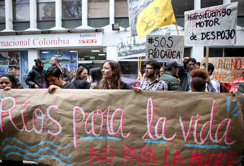 Plantón por Hidroituango.