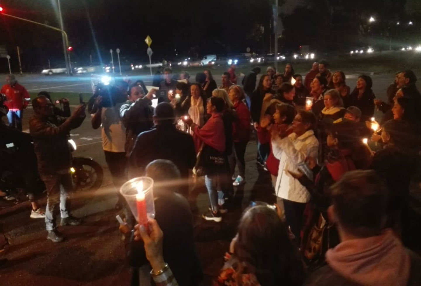 Protesta por tala de árboles en Bogotá