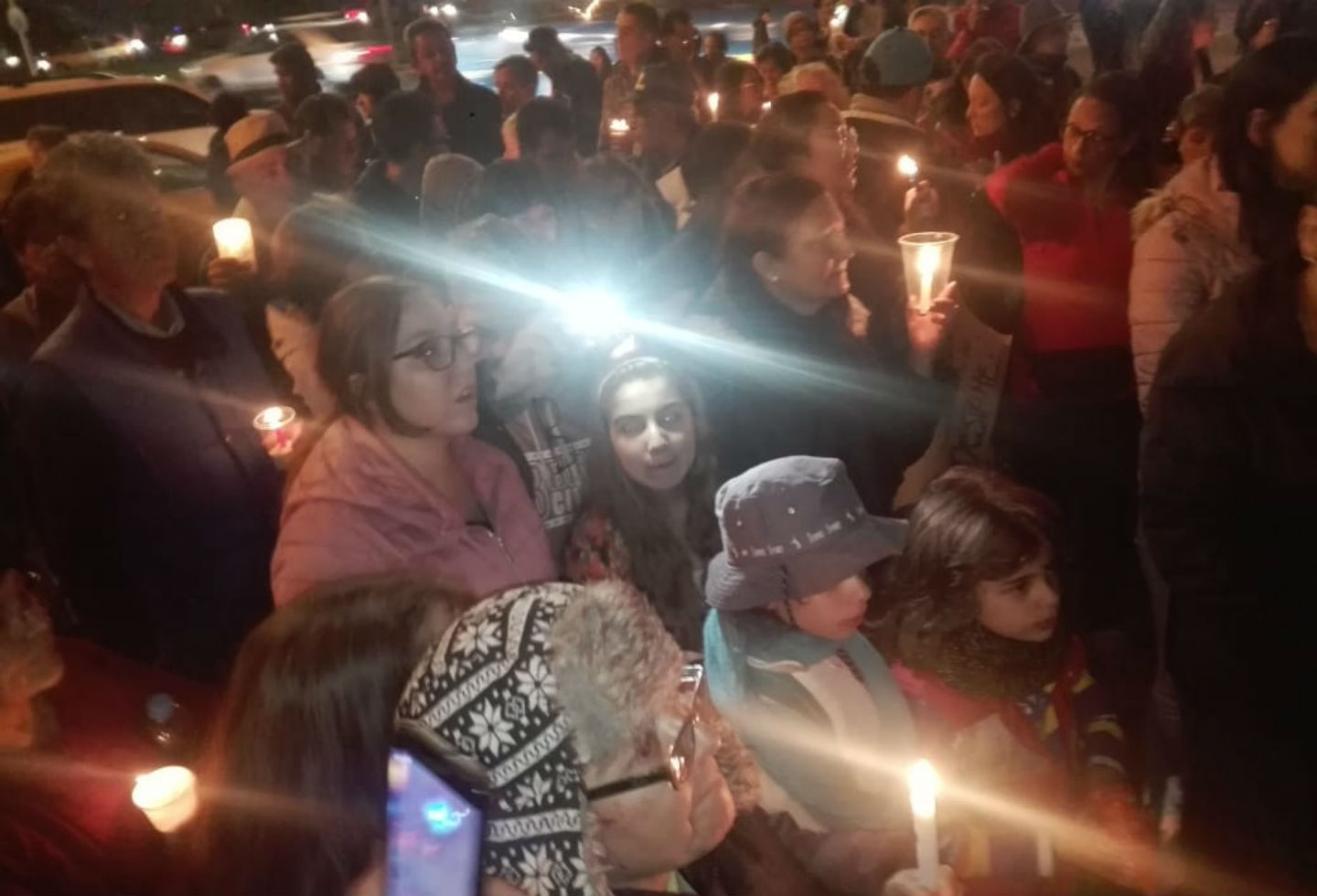 Protesta por tala de árboles en Bogotá