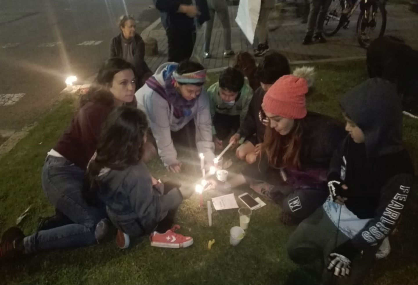 Protesta por tala de árboles en Bogotá