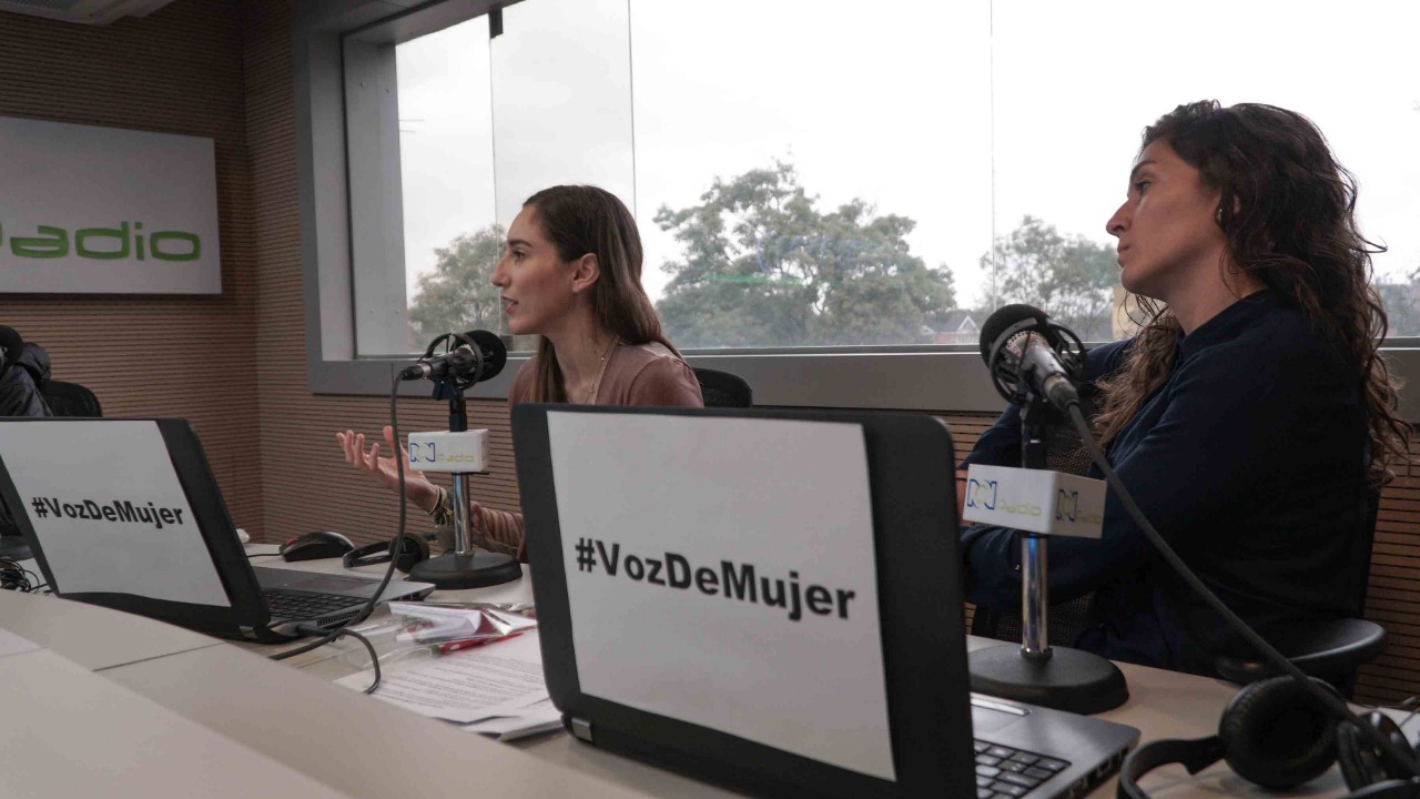 Jugadoras de la Selección Colombia Femenina en RCN Radio