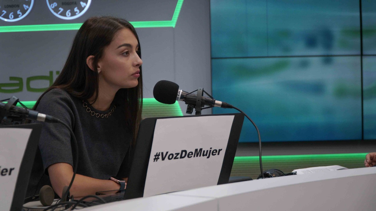 Jugadoras de la Selección Colombia Femenina en RCN Radio