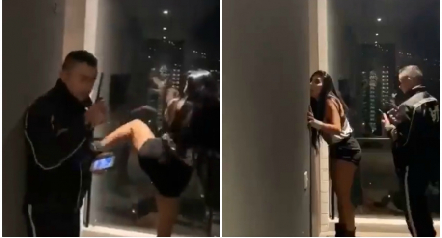 Marcela Reyes en un bochornoso vídeo.