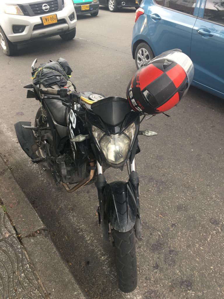 Moto de ciudadano de Bogotá al que le impusieron comparendo