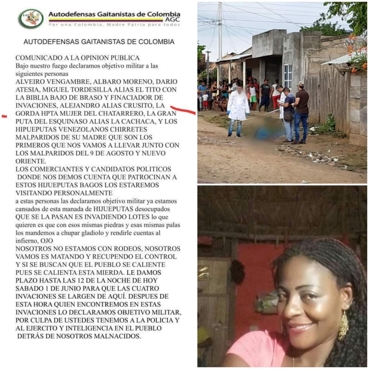 Panfleto amenazante el circula en Córdoba