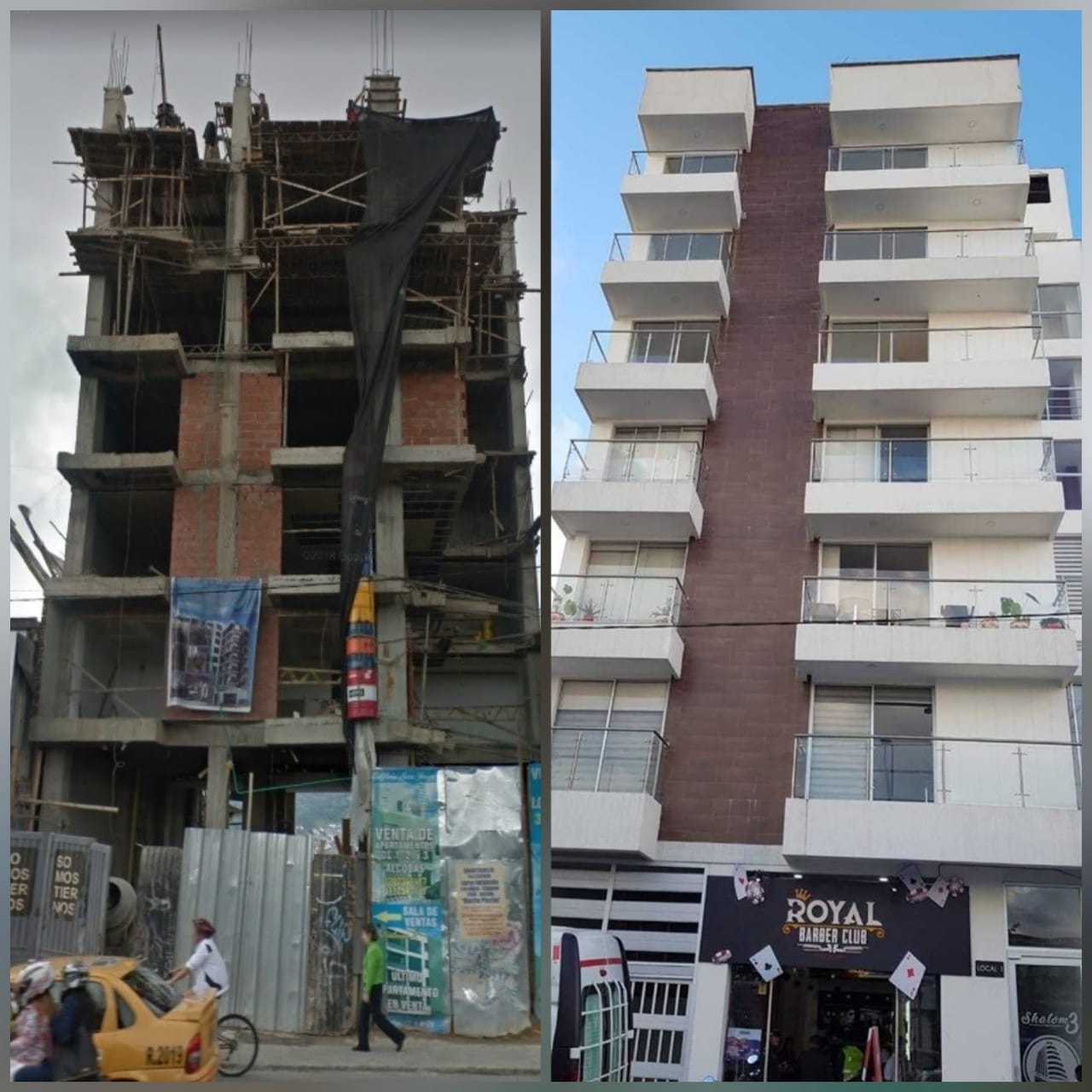 Varios puntos del edificio dejan ver estructuras con deformación.