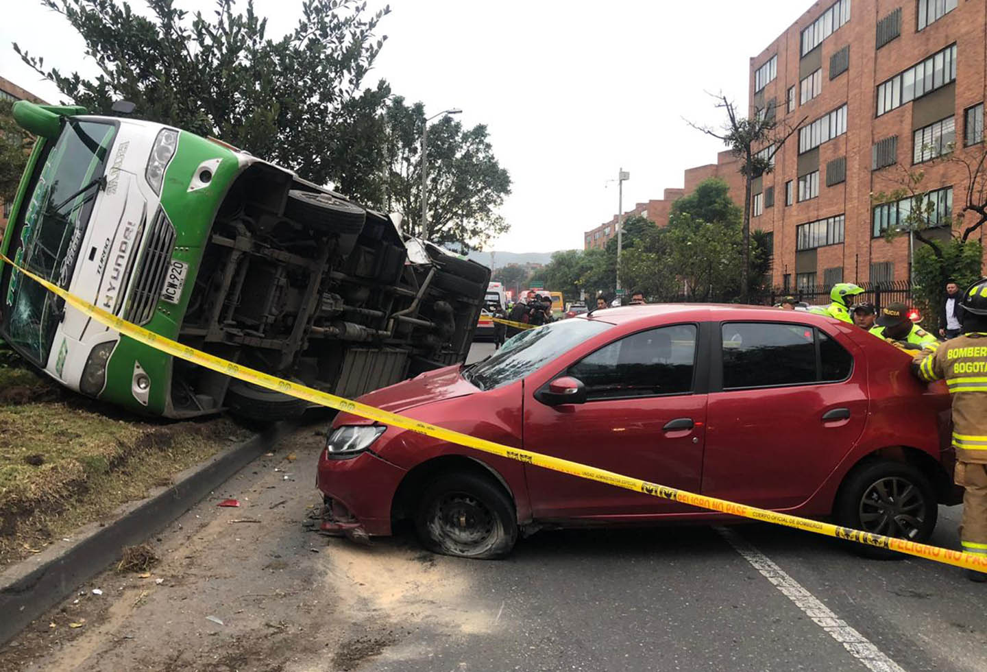 El accidente registrado en el sector de Niza, en Bogotá