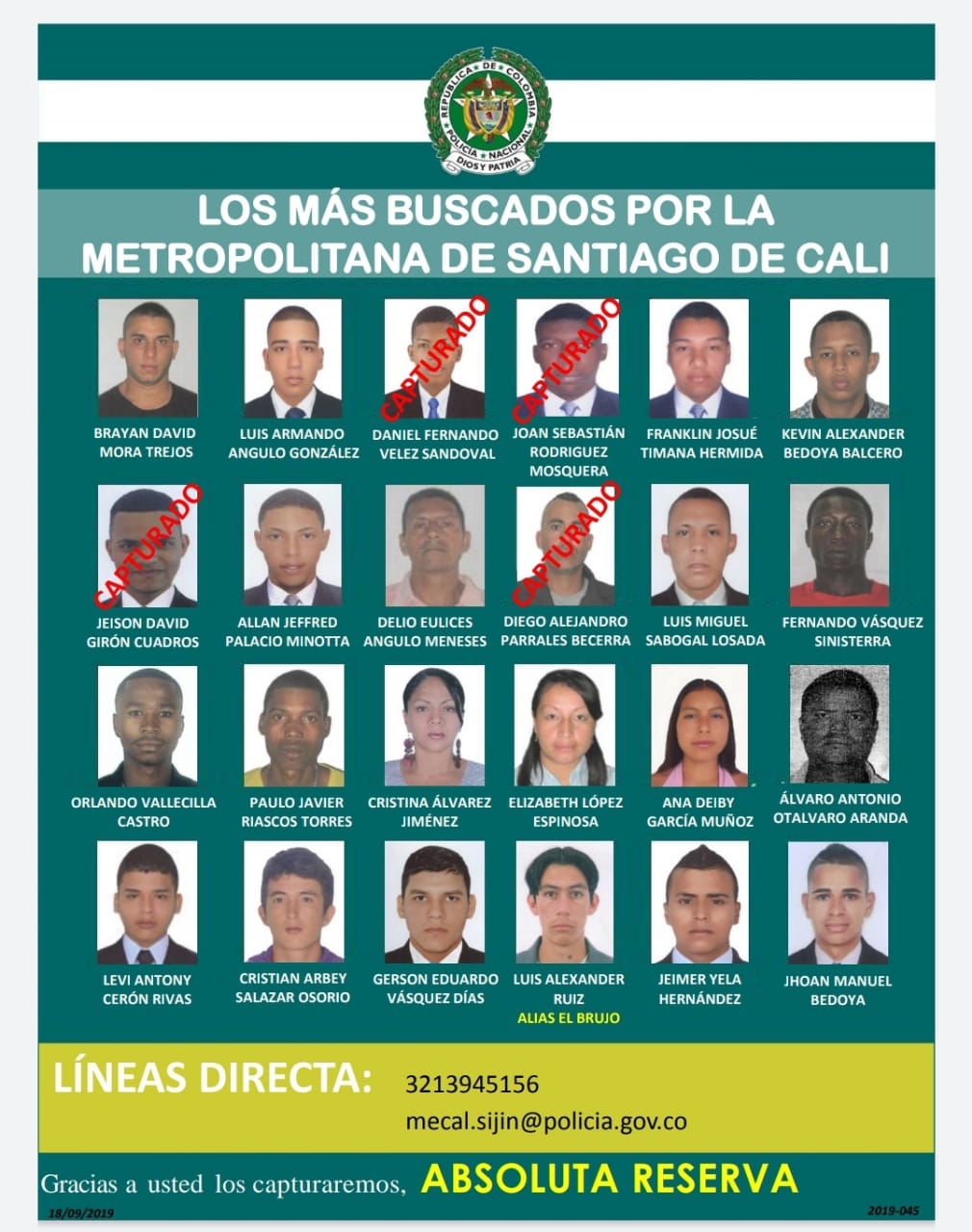 los más buscados en Cali