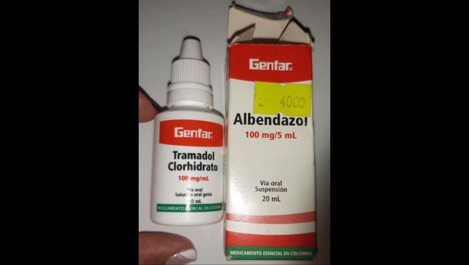 Imagen suministrada en Tumaco, con medicamentos equivocados dentro de la caja