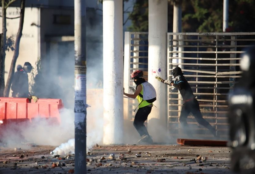 Disturbios Universidad Nacional 6 de febrero de 2020