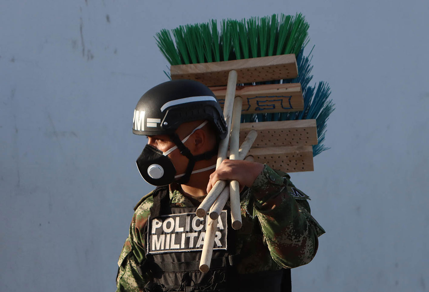 Así fue el proceso de desinfección de Corabastos en Bogotá en medio de la amenaza del coronavirus.