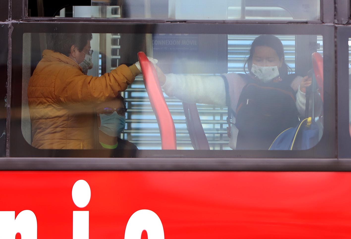 Uso de tapabocas en Transmilenio