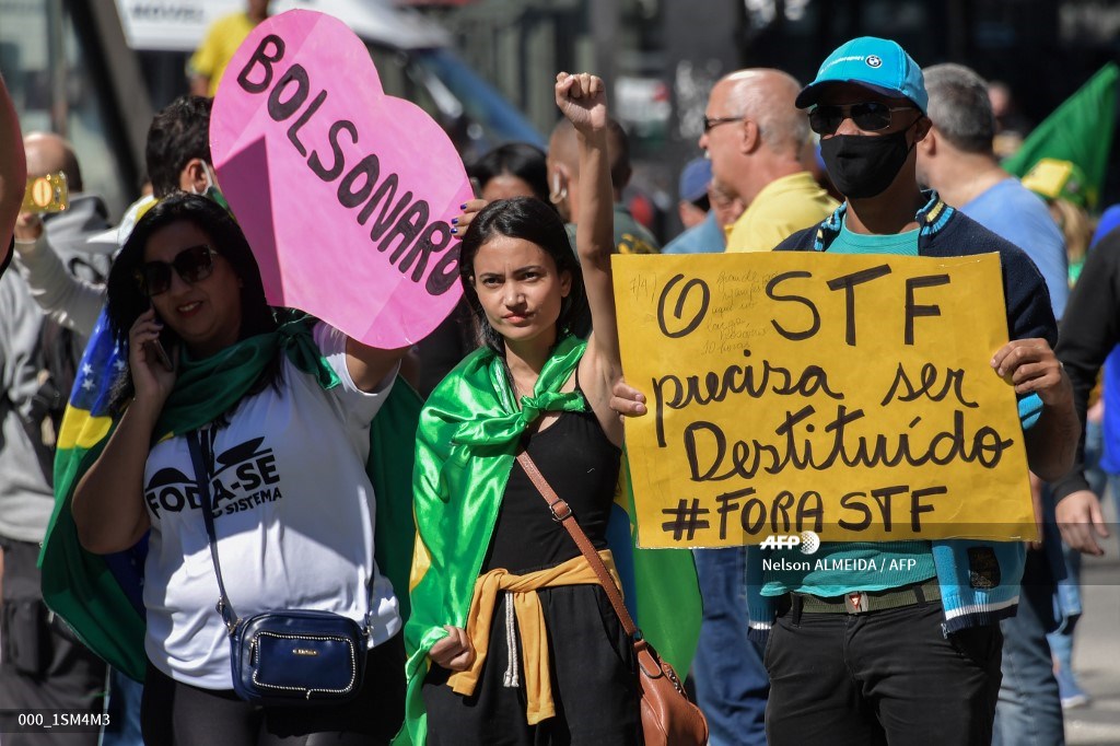 Protestas en Brasil entre seguidores de Bolsonaro y opositores