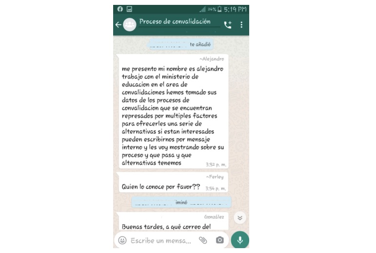 Chat whatsapp